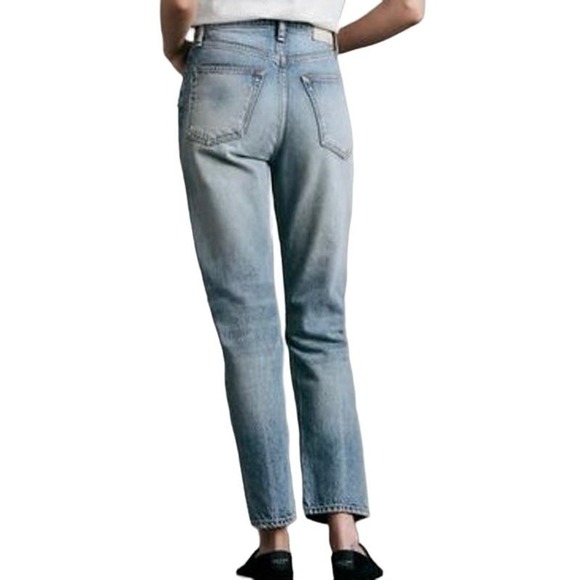 RAG & BONE NINA HIGH-RISE DISTRESSED ANKLE CIGARETTE JEANS NWT WOMEN'S SIZE 26 - Picture 2 of 16